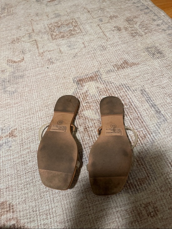 A New Day Slide Sandals with Clear Double Straps - Picture 3 of 3